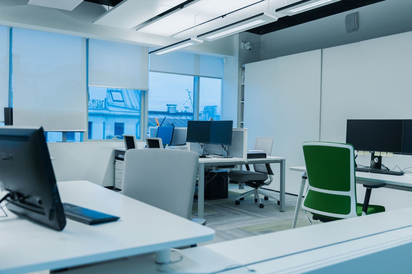 A bright modern office
